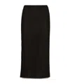 Dolce & Gabbana Mesh Calf-length Pencil Skirt In Black