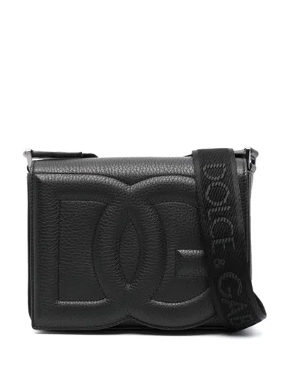 Dolce & Gabbana Medium-sized Dg Logo Shoulder Bag In Black