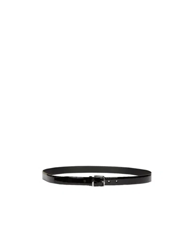 Dolce & Gabbana Metal Buckle Belt In Black