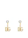 Dolce & Gabbana Earrings With Dg Logo And Rhinestones