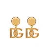 Dolce & Gabbana Dg Logo Drop Pendant Necklace