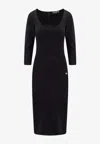 Dolce & Gabbana Midi Dress In Black