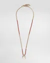 Dolce & Gabbana Metal Necklace With Gemstones And Charms In Gold