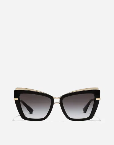 DOLCE & GABBANA METAL PRINT SUNGLASSES