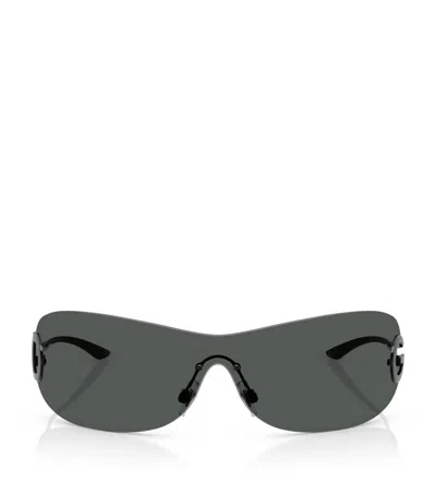 DOLCE & GABBANA METAL SHIELD SUNGLASSES