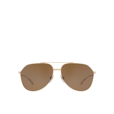 Dolce & Gabbana Metal Sunglasses In Gold