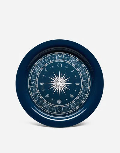 Dolce & Gabbana Metal Tray In Blue