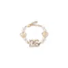 Dolce & Gabbana Elegant Brass And Plastic Women's Bracelet In Gold