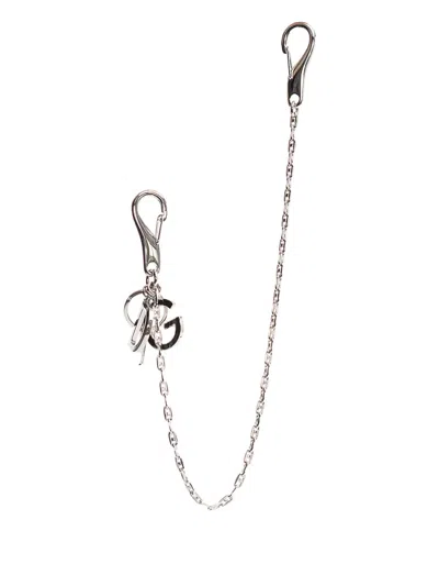 Dolce & Gabbana Metallic Chain Keyring