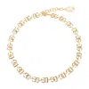 Dolce & Gabbana Dg Logo Golden Logo Brass Necklace In Silver