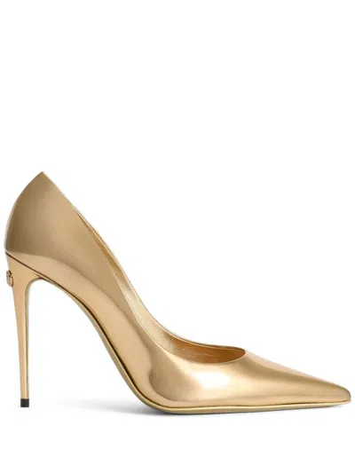 Dolce & Gabbana Metallic-finish Pumps In Gold