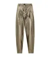 Dolce & Gabbana Foil Tapered Trousers In Multi