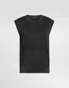 Dolce & Gabbana Glitter-effect Vest In Black