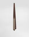 Dolce & Gabbana Micro-design And Logo Twill Print In Brown