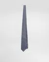 Dolce & Gabbana Micro-design Jacquard Tie In Blue