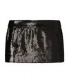 Dolce & Gabbana Sequined Low-rise Miniskirt In Black