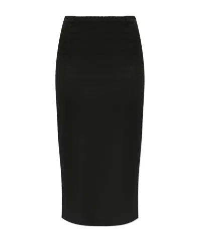Dolce & Gabbana Mid Length Skirt In Black