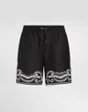 Dolce & Gabbana Bandanna Print Swim Trunks In Print
