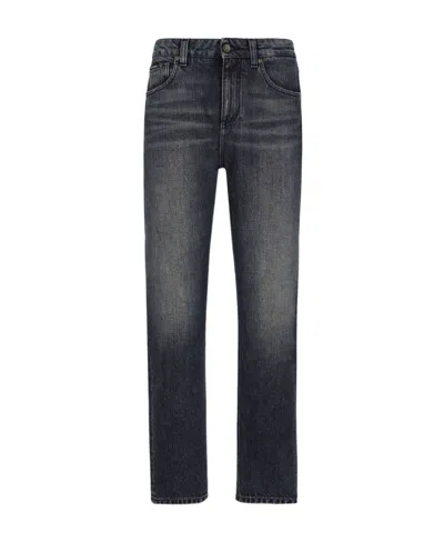 Dolce & Gabbana Mid-rise Boyfriend Jeans In Black