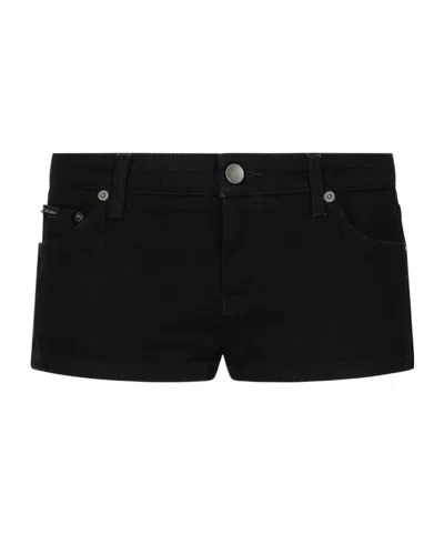 DOLCE & GABBANA DOLCE  GABBANA LOW-RISE DENIM SHORTS