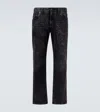 Dolce & Gabbana Mid-rise Straight Jeans In Black