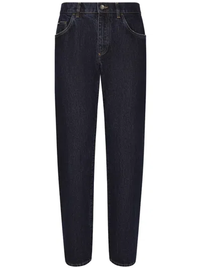 Dolce & Gabbana Mid-rise Straight-leg Jeans In Blue