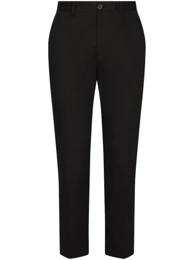 DOLCE & GABBANA MID-RISE TAPERED-LEG TROUSERS