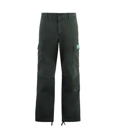 Dolce & Gabbana Mid-rise Twill Cargo Pants In Black