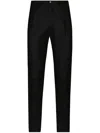 Dolce & Gabbana Dart-detailing Wide-leg Trousers In Black
