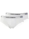 Dolce & Gabbana Midi Brief Bi-pack In White