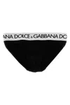 Dolce & Gabbana Black Midi Stretch Cotton Brief