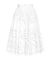Dolce & Gabbana Long Circle Skirt With Cut-out In White