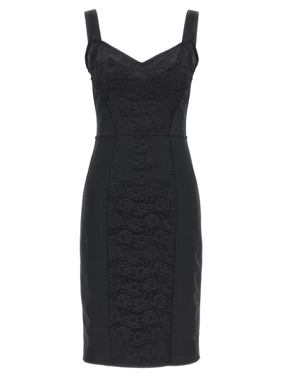 DOLCE & GABBANA MIDI CORSETRY DRESS