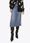 Dolce & Gabbana Midi Denim Skirt In Denim