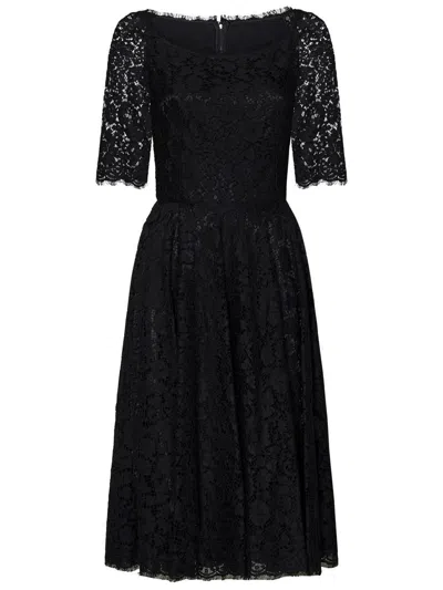 Dolce & Gabbana Falda Semilarga - Negro In Black