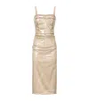 Dolce & Gabbana Neutral Draped Midi Dress