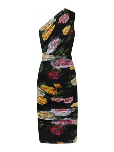 Dolce & Gabbana Vestido Midi - Negro In Black