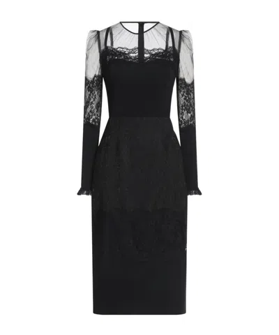 Dolce & Gabbana Midi Dress In Black