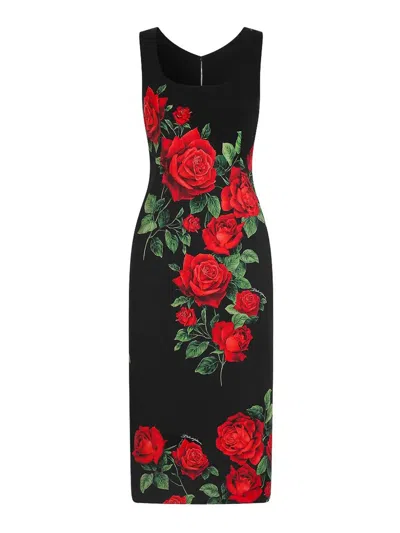 Dolce & Gabbana Midi Dress In Black