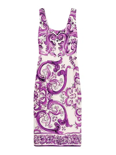 DOLCE & GABBANA VESTIDO LARGO - PÚRPURA