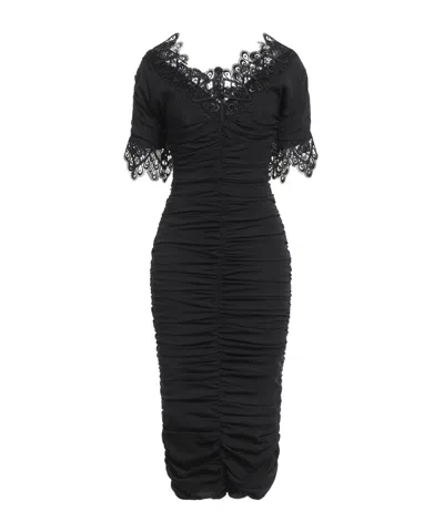 Dolce & Gabbana Midi Dresses In Black
