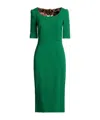 Dolce & Gabbana Minimalist Solid Knit Sweater In Green