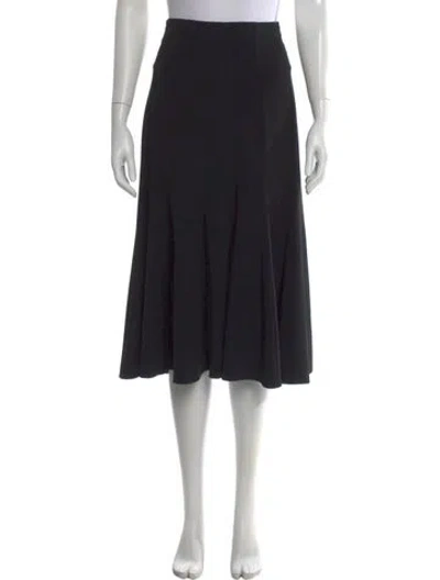 Pre-owned Dolce & Gabbana Midi Length Skirt In Black