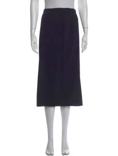 Pre-owned Dolce & Gabbana Midi Length Skirt In Black