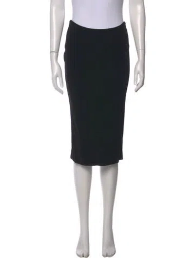 Pre-owned Dolce & Gabbana Midi Length Skirt In Black