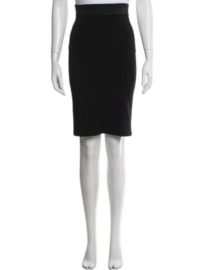 Pre-owned Dolce & Gabbana Midi Length Skirt In Black