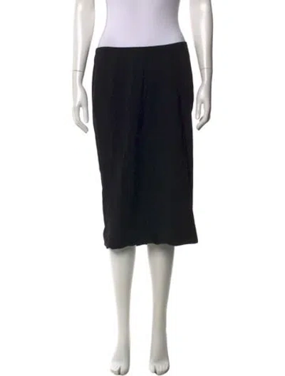 Pre-owned Dolce & Gabbana Midi Length Skirt In Black
