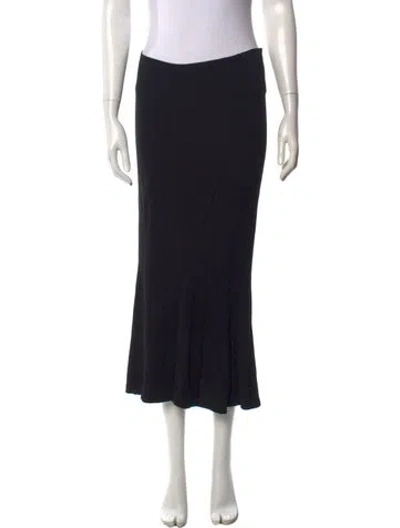 Pre-owned Dolce & Gabbana Midi Length Skirt In Black