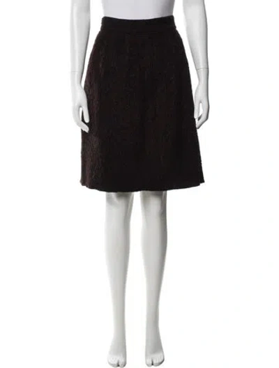 Pre-owned Dolce & Gabbana Midi Length Skirt In Black
