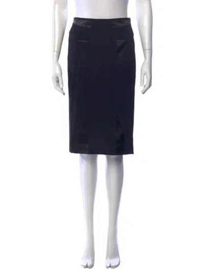 Pre-owned Dolce & Gabbana Midi Length Skirt In Black